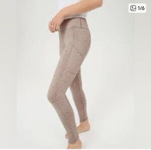 Aerie High Waisted Pocket Leggings - Tan
